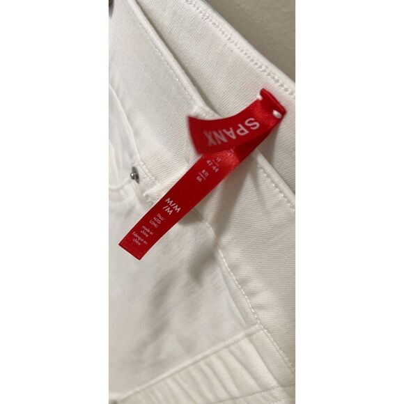Spanx white skinny jeans. Size M-Tall. - Picture 3 of 7